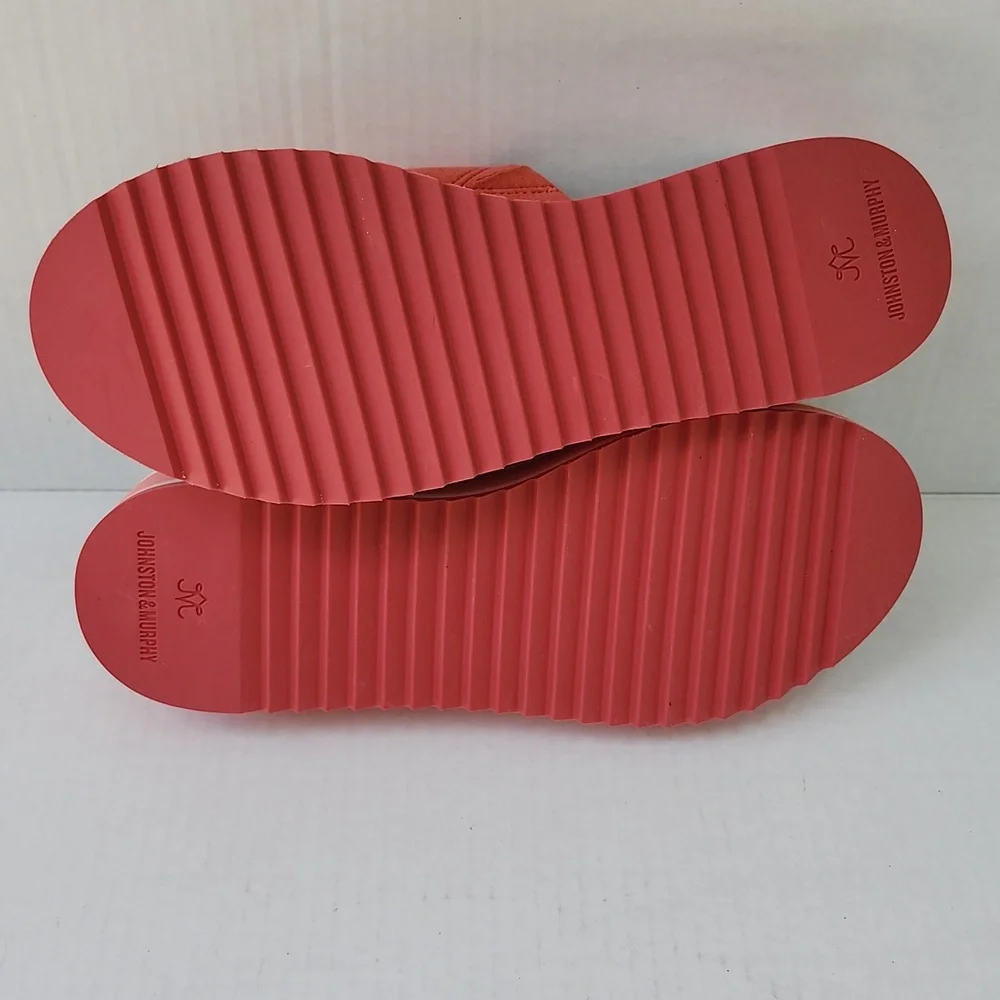 NWOT JOHNSTON & MURPHY GRACE SUEDE PLATFORM SLIDE SANDALS - Picture 7 of 10